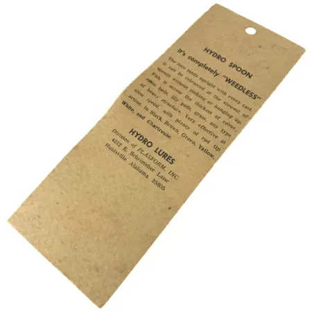 Hydro Lures Weedless Hydro Spoon, Valko/Puna/Vihreä, 14g, Ruohosuojattu, #9467