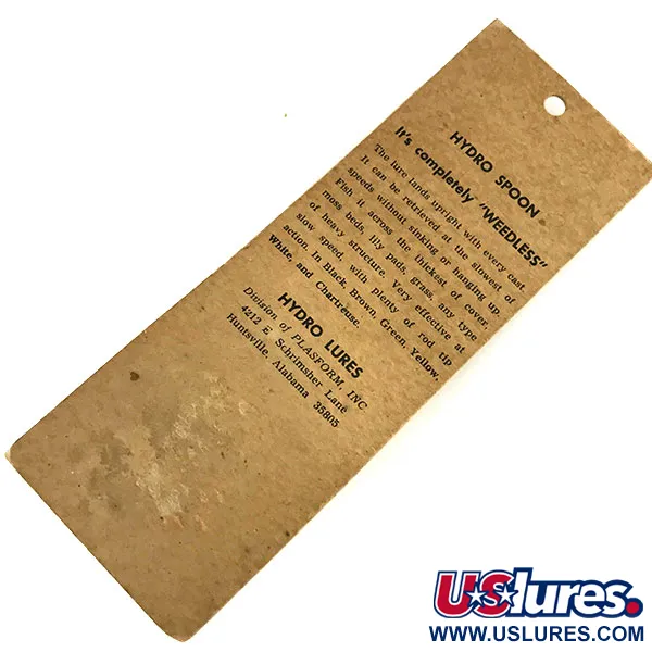 Hydro Lures Weedless Hydro Spoon Lusikka, Keltamusta, 17g, ruohosuoja, #9468