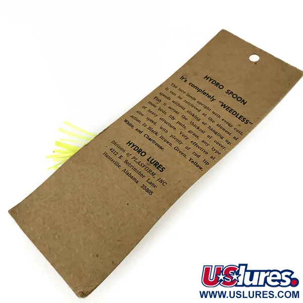 Hydro Lures Weedless Hydro Spoon Lusikka, Kelta/Musta, 14g, #9469