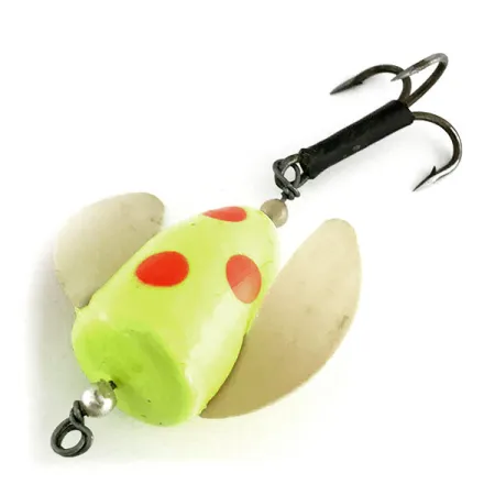 Shur Strike Spin-n-Glo UV Viehe, Kelt/Pun, 8g, UV-reaktiivinen, #9477