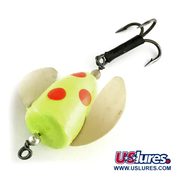 Shur Strike Spin-n-Glo UV Viehe, Kelt/Pun, 8g, UV-reaktiivinen, #9477