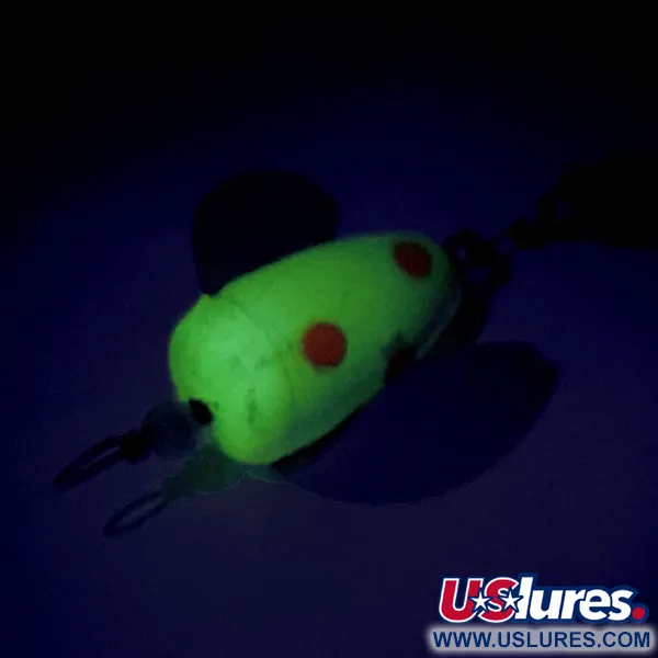 Shur Strike Spin-n-Glo UV Viehe, Keltainen/Punainen, 3.6g, UV-teho, #9479