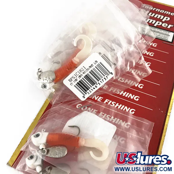 Bass Pro Shops Tournament Stump Jumper Jigi, Valko/Oranssi/Pinkki, 4g, #9518