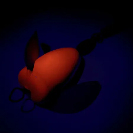 Shur Strike Spin-n-Glo Viehe, Vaaleanpunainen, 7g, UV-reaktio, #9523