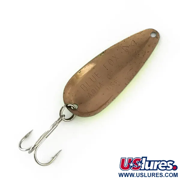 Blue Fox Aqua Spoon Lusikkauistin, Chartreuse/Musta/Pronssi, 9g, #9525