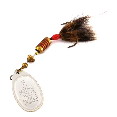 Mepps Aglia 3 dressed Lippa, Taimen, 7.3g, Oravanhäntä, #9553