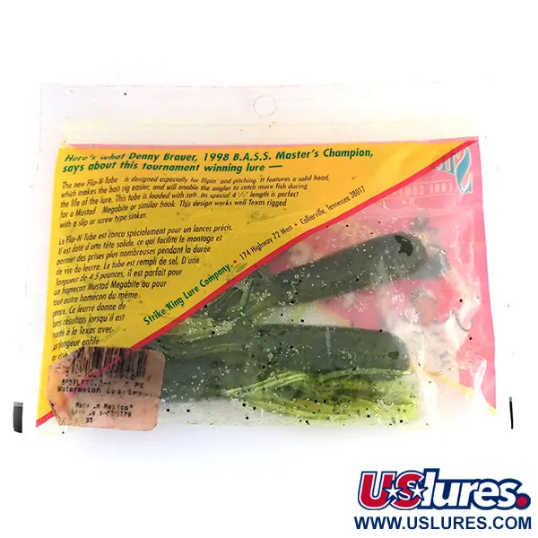 Strike King Flip-N-Tubs viehe, Chartreuse, 10cm, suolattu, #9614
