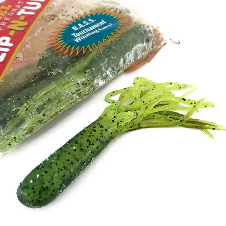 Strike King Flip-N-Tubs viehe, Chartreuse, 10cm, suolattu, #9614