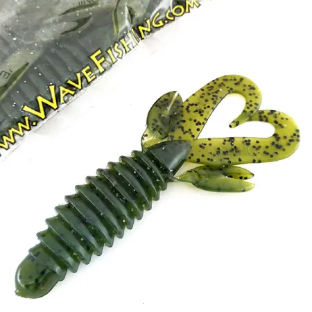 Wave Worms Swim Bug Jigi, Watermelon/Black, 10cm, 7kpl, #9615