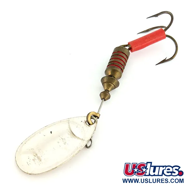 Mepps Aglia 3 Lippa, Hopea, 7g, Punainen Iskupiste, #9628