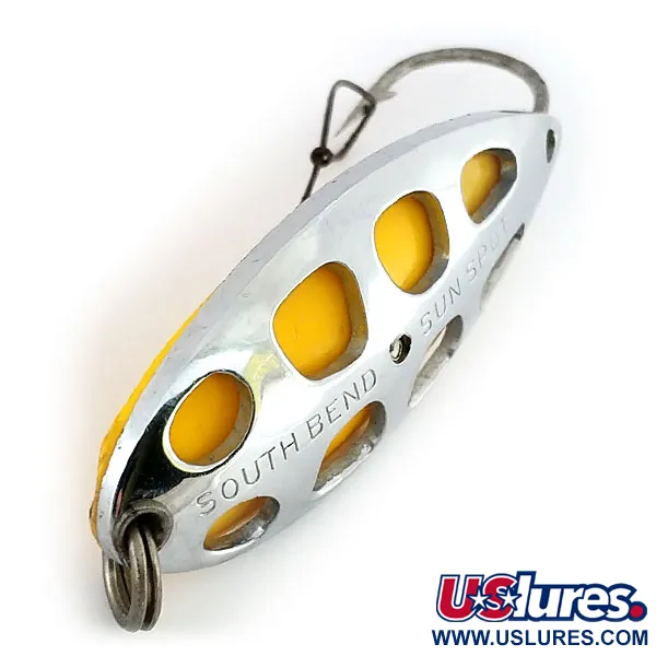 South Bend Sun Spot Lusikkauistin, Nikkeli / Keltainen, 14g, #9652