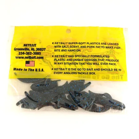 NetBait Kickin B Chunk Jigi, Black Blue, 7,5cm, Jigitraileri, #9654