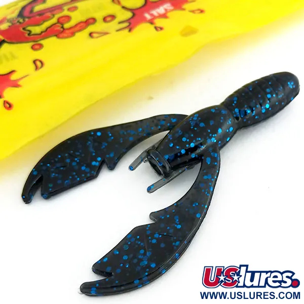 NetBait Tiny Paca Craw jigi, Black Blue Flake, 7.5cm, #9655