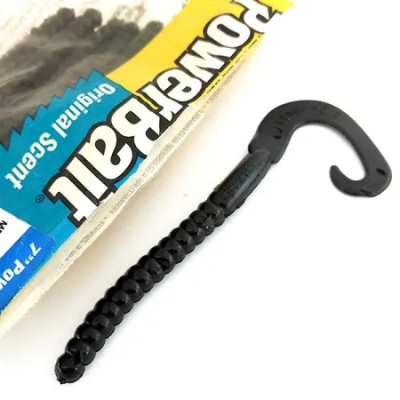 Berkley Powerbait Power Worm Jigi, Black, 17.5cm, Hajuste, #9665