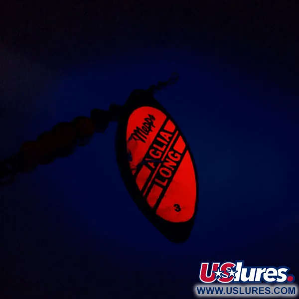 Mepps Aglia Long 3 Dressed Lippa, Oranssi/Kulta, 12g, Bucktail, #9676