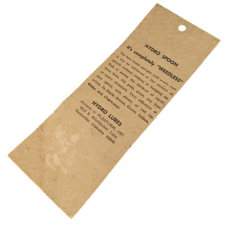 Hydro Lures Weedless Hydro Spoon Lusikka, Keltainen, 17g, #9684