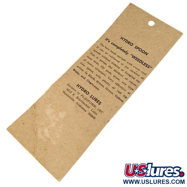 Hydro Lures Weedless Hydro Spoon Lusikka, Keltainen, 17g, #9684