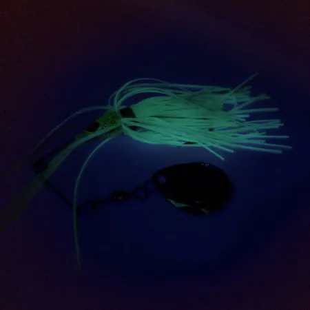 Strike King Mini-King Spinnerbait UV, Nikkeli/Chartreuse, 7g, #9694