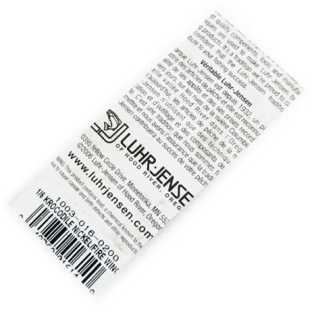 Luhr Jensen Krocodile Lusikka, Nikkeli/Fire Wing, 7g, niklattu, #1003-016-0200