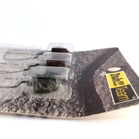 DUH!!! Head jig heads Kit, Oliivi / Punainen, 11g, Offset-koukku, #9818