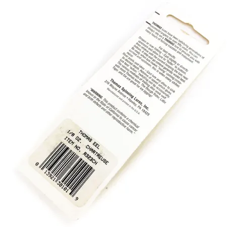 Thomas EEL Lusikkauistin, Chartreuse, 4g, Neon-viimeistely, #9837