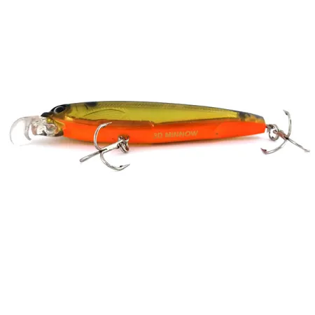 Yo-zuri 3D Minnow Suspender, Kulta-Oranssi, 7g, Prismapinta, #9842