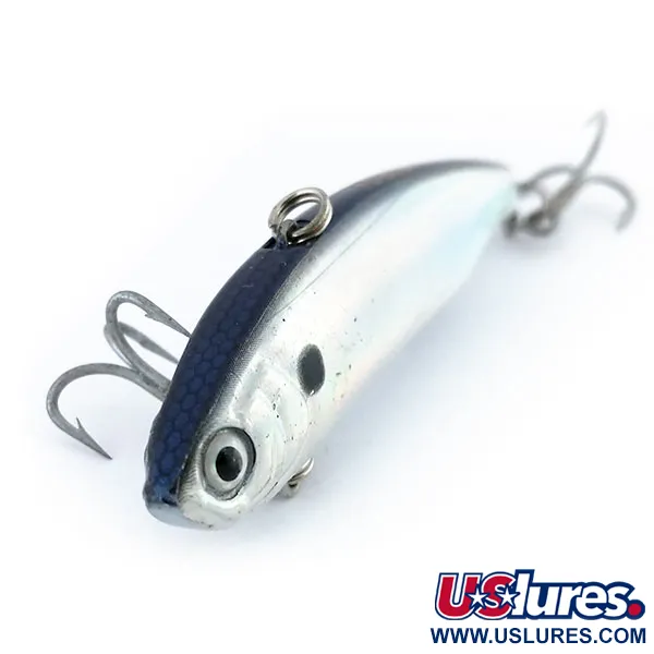 YO-ZURI Crystal VIBE Värinäviehe, Hopea/Sininen, 12g, Lipless, #9843