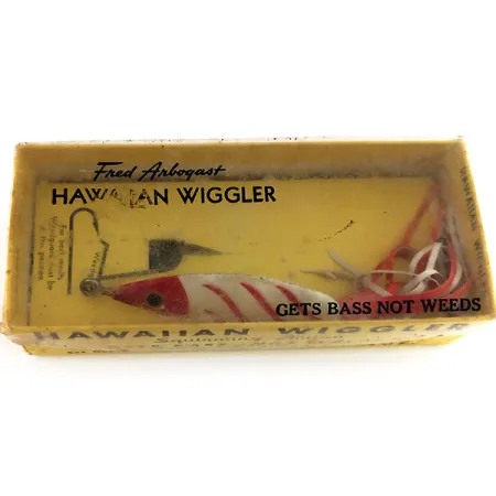 Fred Arbogast 3 Hawaiian Lusikka, Puna-valkoinen, 16g, Ruohosuojattu, #9846