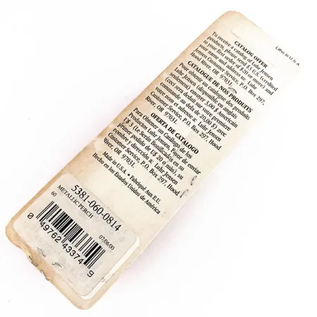 Luhr Jensen Nordic #60 Casting Jig, Metal Tiger, 56g, Vintage, #9855