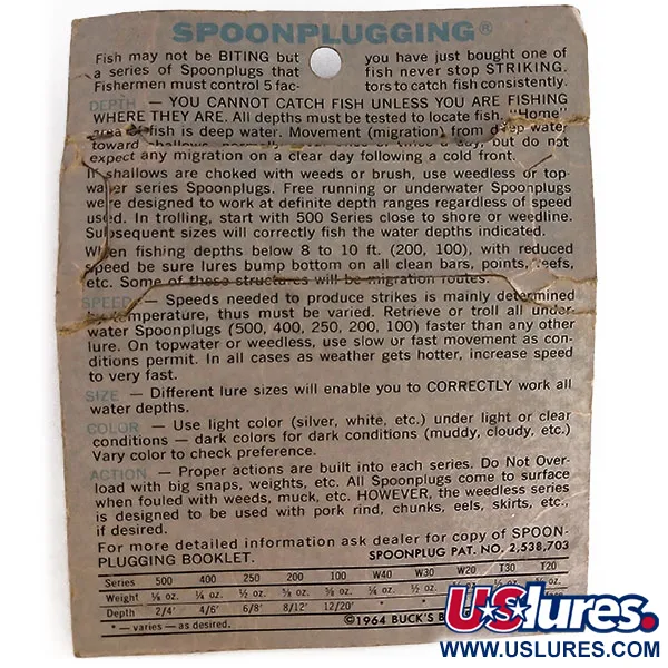 Buck Perry Spoonplug, Kelta/Oranssi, 21g, Syvyys 1.2-1.8m, #9900