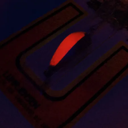 Luhr Jensen Lil' Kroc (Krocodile Stubby) Lusikka, Nikkeli/Puna, 4.5g, #9914