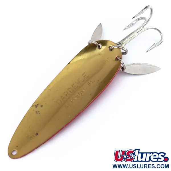 Dardevle Klicker Lusikka, Puna-valko-messinki, 28g, Äänilehdet, #9928