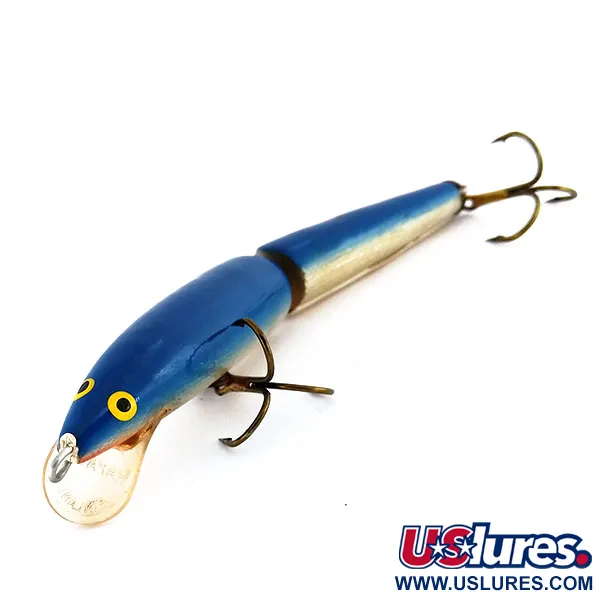 Rapala Jointed J-11 Nivelvaappu, Sinihopea, 9g, Balsa, #9935