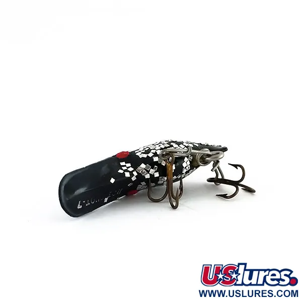 Luhr Jensen Hot Shot 70 Vaappu, Musta/Hopeahile, 1.6g, Vintage, #9964