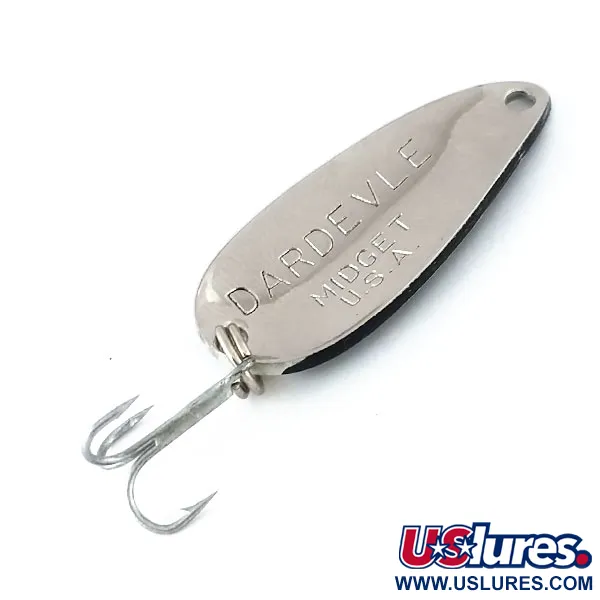 Eppinger Dardevle Midget Lusikka, Musta/Valkoinen/Nikkeli, 6g, #9978