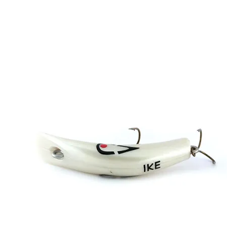 Lazy Ike Vaappu, Valkoinen helmiäinen, 6g, Kaareva runko, #9990