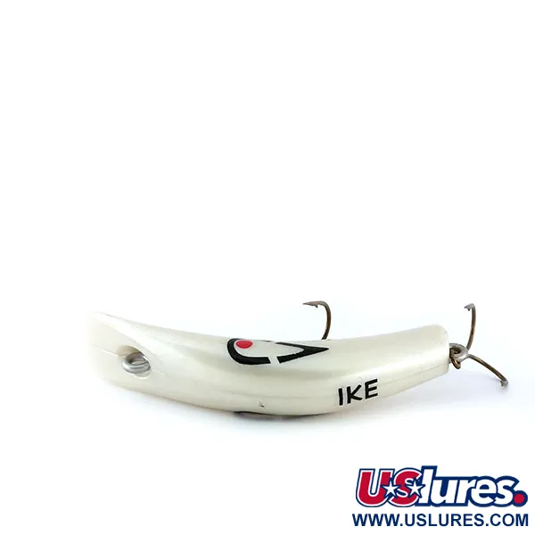 Lazy Ike Vaappu, Valkoinen helmiäinen, 6g, Kaareva runko, #9990