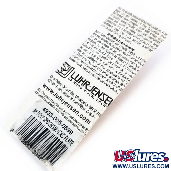 Tony Accetta Tony's Spoon Lusikka, Kulta, 11g, 24K Kulta, #4933-005-0599