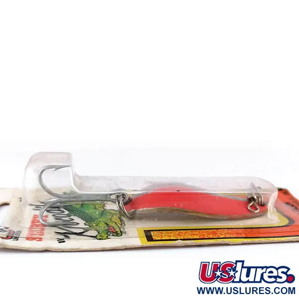 Luhr Jensen Lil' Kroc (Krocodile Stubby) Lusikka, Punainen/Nikkeli, 14g, #9996