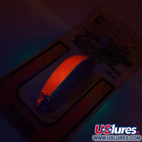 Luhr Jensen Lil' Kroc (Krocodile Stubby) Lusikka, Punainen/Nikkeli, 14g, #9996